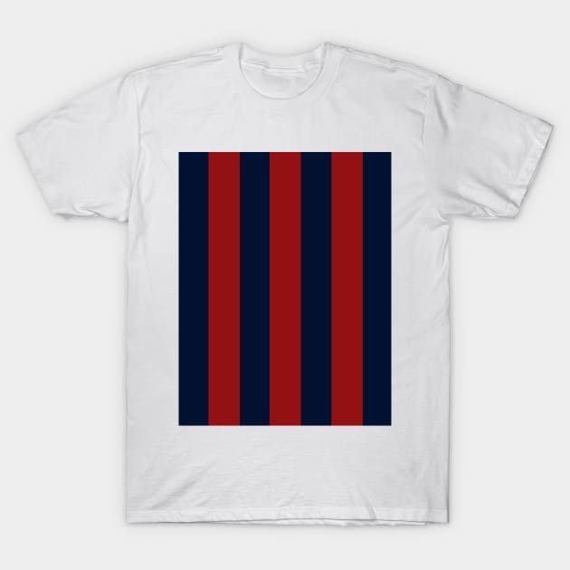 Navy Three Red Bars T-Shirt by PSCSCo